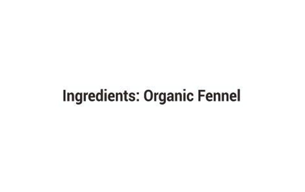 Orgrain India Organic Fennel Seeds    Glass Jar  120 grams